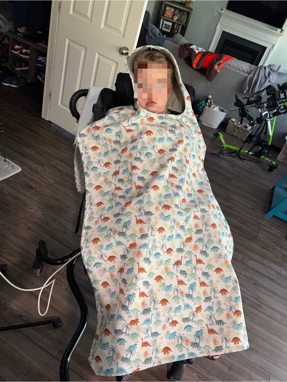 Kids wheelchair poncho